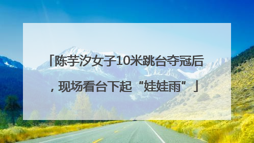 陈芋汐女子10米跳台夺冠后，现场看台下起“娃娃雨”