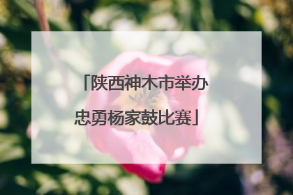 陕西神木市举办忠勇杨家鼓比赛