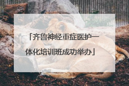 齐鲁神经重症医护一体化培训班成功举办