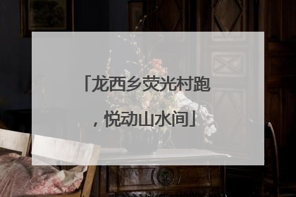 龙西乡荧光村跑，悦动山水间