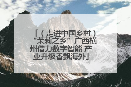 （走进中国乡村）“茉莉之乡”广西横州借力数字智能 产业升级香飘海外