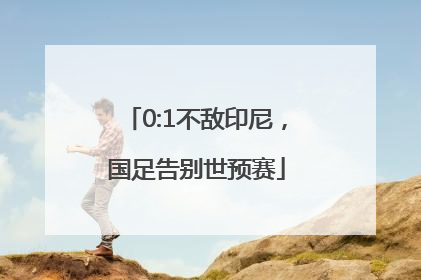 0:1不敌印尼，国足告别世预赛