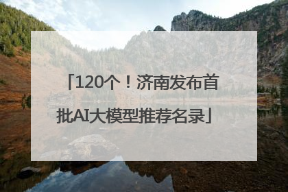 120个！济南发布首批AI大模型推荐名录