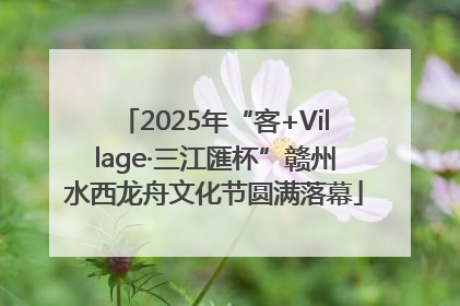 2025年“客+Village·三江匯杯”赣州水西龙舟文化节圆满落幕
