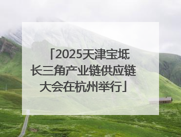 2025天津宝坻长三角产业链供应链大会在杭州举行