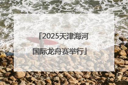 2025天津海河国际龙舟赛举行