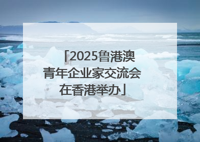 2025鲁港澳青年企业家交流会在香港举办