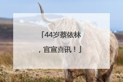 44岁蔡依林，官宣喜讯！